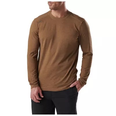 Реглан 5.11 Tactical® "PT-R® Charge Long Sleeve 2.0" Battle Brown Heather