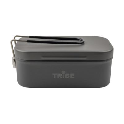 Контейнер для їжі Tribe Lunch Box 500 мл алюмінієвий, Темно-сірий
