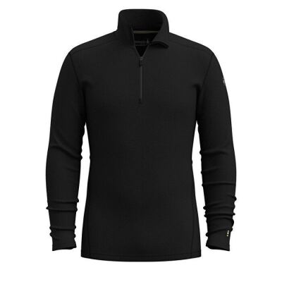 Термофутболка з довгим рукавом чоловіча Smartwool Men's Classic Thermal Merino Base Layer 1/4 Zip Boxed, Black