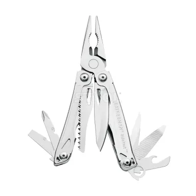 Мультитул Leatherman Sidekick, нейлоновий чохол, 14 інструментів, сталь 420HC, Сріблястий