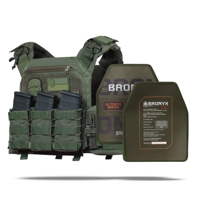 Бронежилет 5 класса (PRO). Вес 4.8 кг. Керамические плиты 1.86 кг. Олива