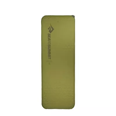 Самонадувающийся коврик Sea to Summit Camp Mat, 198 × 64 × 3,8 см, 198 см – Олива