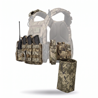 Базовий комплект підсумків Pouch Builder Set, 9 шт. Піксель (мм-14)