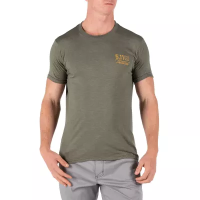 Футболка з малюнком "5.11 Tactical EMEA GOOD FIGHT Short Sleeve TEE" Military Green