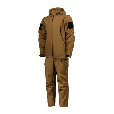 Комплект одежды Softshell Hawk Jacket & Pants. Защита от ветра и влаги. Койот Комплект одежды Softshell Hawk Jacket & Pants. Защита от ветра и влаги. Койот