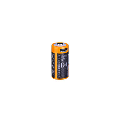 Акумулятор 16340 Fenix 800 UP mAh Li-ion Type-C зарядка. Напруга 3.6 В