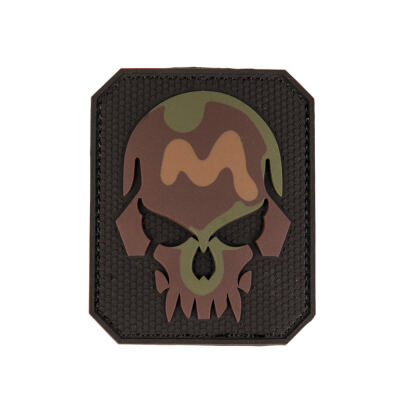 Нашивка на липучке Sturm Mil-Tec "Skull Patch PVC 3D" (Large) Green Camo