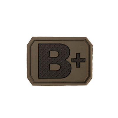 Нашивка на липучці Sturm Mil-Tec "Blood Type Patch B Positive PVC 3D" Olive