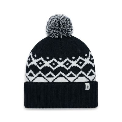 Шапка Black Diamond Tom Pom Beanie, Black/White