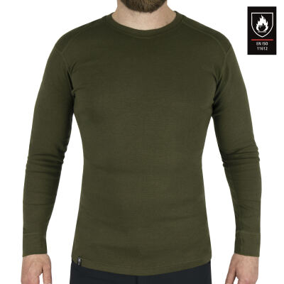 Футболка вогнетривка з довгим рукавом "FLAME-RETARD.ISO11612 UNDERSHIRT" Olive