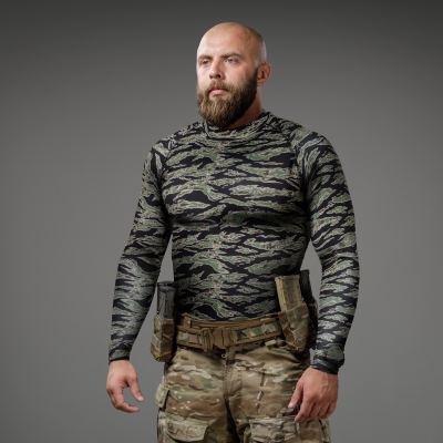 Рашгард тактичний Raptor Rashguard Tiger Stripes. Slim fit, polyester