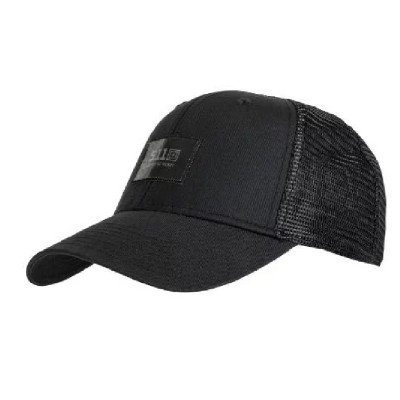 Тактична кепка 5.11 Tactical® Legacy Box Trucker Cap 6-панельна. Чорна