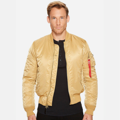 Куртка Alpha Industries MA-1 Bomber Jacket Slim Fit. Верблюжий