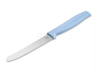 Серрейторний кухонний ніж Sandwich Knife, блакитний Boker, клинок 105 мм