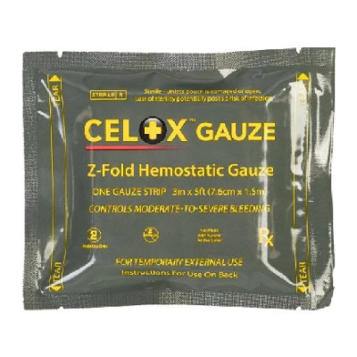 Марля-бинт гемостатическая кровоостанавливающая Z-Fold Celox Gauze, 7.6 см х 1.5 м Марля-бинт гемостатическая кровоостанавливающая Z-Fold Celox Gauze, 7.6 см х 1.5 м