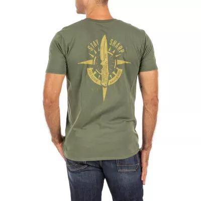 Футболка з малюнком "5.11 Tactical Stay Sharp" Military Green