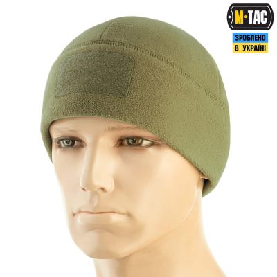 Шапка M-Tac Watch Cap Elite фліс (320г/м2) з липучкою Тан