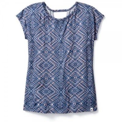 Женская футболка Smartwool Merino 150 Pattern Tee, Dark Blue Steel