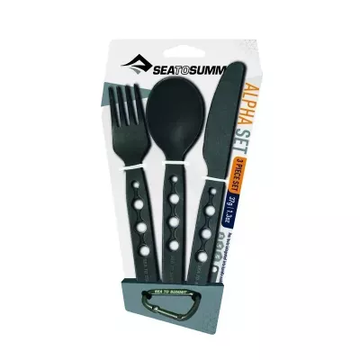 Набір столових приборів Sea to Summit Alpha Cutlery Set – Чорний