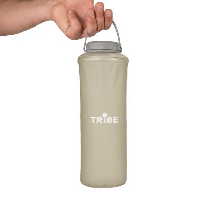 Пляшка Tribe Soft Bottle 1,5 л TPU м'яка, Сіра