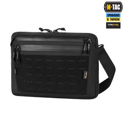 Torba M-Tac Admin Bag Large Elite z rzepem Czarne