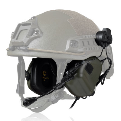 Активні навушники Earmor M32H MOD3 Helmet version. Олива