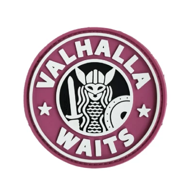 Патч (шеврон) «Valhalla Waits» R3ICH. М’який ПВХ пластик. Рожевий Патч (шеврон) «Valhalla Waits» R3ICH. М’який ПВХ пластик. Рожевий