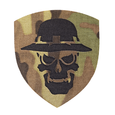 Шеврон Camotec Череп в панамі (7*8) MC — Мультикам