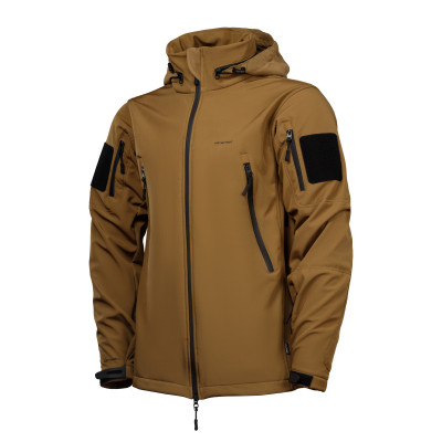 Куртка тактична Hawk Jacket Softshell. Захист від вітру та вологи.  Койот