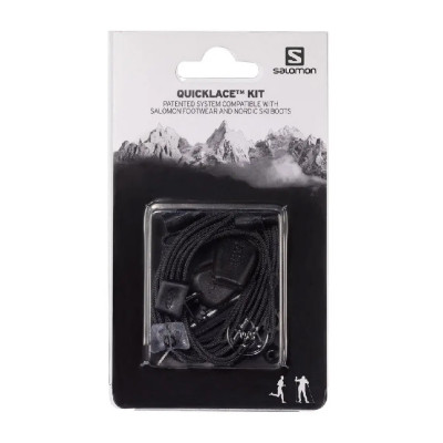 Кевларовая быстрая шнуровка (шнурки) Quicklace™ Kit от Salomon. Черный