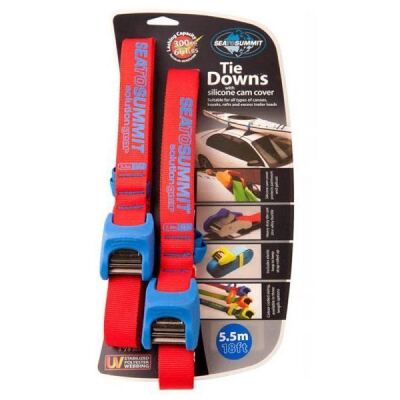 Стяжний ремінь Sea to Summit Tie Down with Silicone Cover Double Pack, 5.5 м, Blue