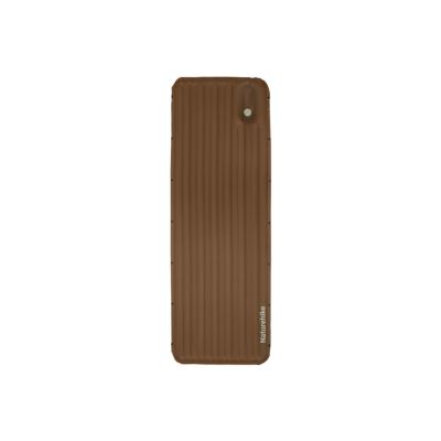Матрац туристичний надувний одномісний Naturehike CNK2450WS035, 198х68х9.5 см, коричневий із вбудованою помпою