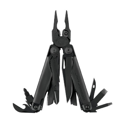 Мультитул Leatherman® (США) Surge Black на 21 инструмент из нержавеющей стали, синтетический чехол