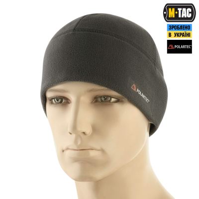 Шапка M-Tac Watch Cap фліс Light Polartec Темно, dark Grey