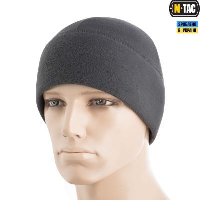 Шапка M-Tac Watch Cap Elite фліс 270г/м2 Slimtex Темно, dark Grey