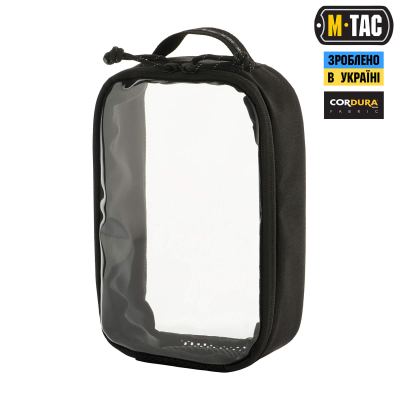 M-Tac органайзер утилітарний прозорий Elite Small (22х14 см) Чорний