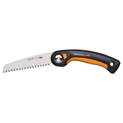Пила складная Fiskars Plus SW68. 150 мм. Оранжевая