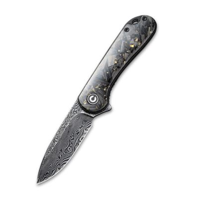 Ніж складаний Civivi Elementum Damascus Carbon Fiber, сірий