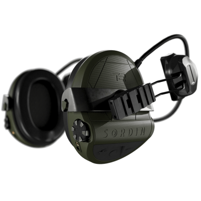 Навушники активні Sordin Supreme T2 R-ARC, кріплення на шолом, 4 режими. Олива