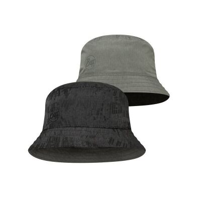 Панама Buff Travel Bucket Hat, Gline Black-Grey