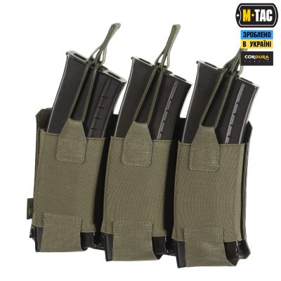Підсумок M-Tac еластичний на 3 магазини Elite Laser Cut, Ranger Green