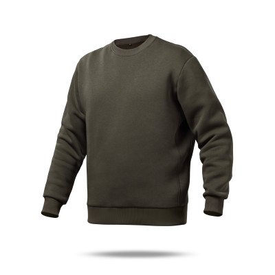Свитшот Base Soft Sweatshirt. Свободный стиль. Цвет Олива/Olive. Размер L