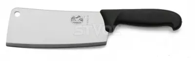 Ніж Victorinox Сокирка кухонна Fibrox 18 см, чорна, клинок 18 мм, сталь X50CrMoV15, Чорний