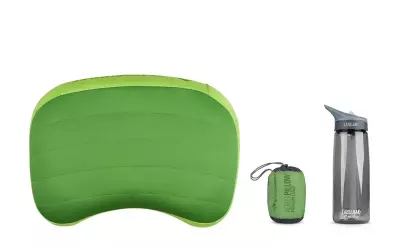 Надувная подушка Sea to Summit Aeros Premium Pillow, 13 × 42 × 30 см – Лайм