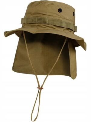 Панама Sturm Mil-Tec "British Boonie Hat with Neck Flap R/S" Coyote