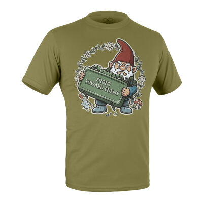 Футболка з малюнком "Бойовий гном" Olive Drab