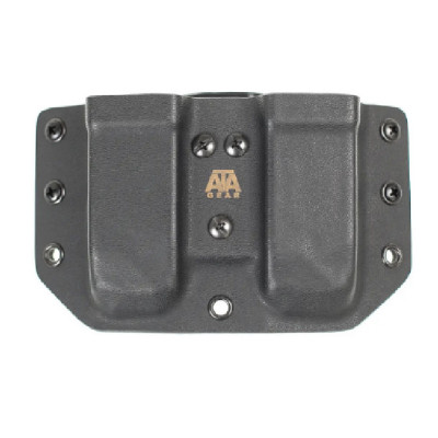 Подвійний паучер Ata-Gear Double pouch Ver. 1 для зброї Glock-17/22/47. Чорний