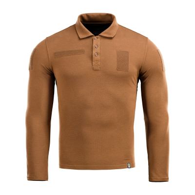 Поло тактичне M-Tac довгий рукав 65/35 Койот, coyote Brown