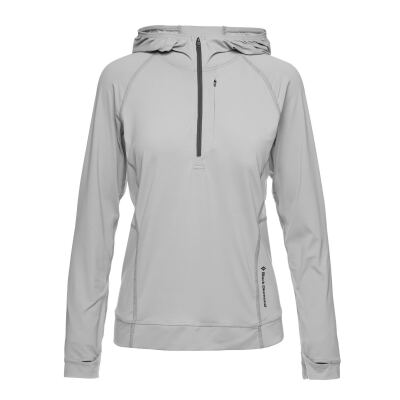 Кофта жіноча з рукавом реглан Black Diamond W Alpenglow Pro Hoody, Pewter