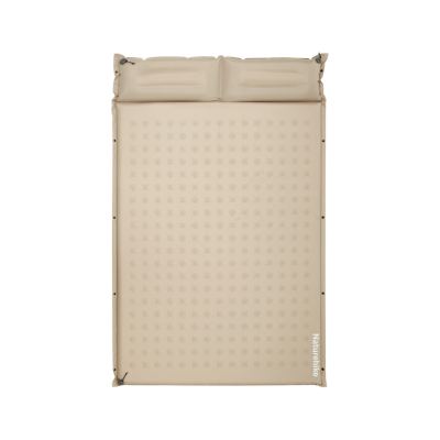 Матрац туристичний Naturehike CNK2550WS025 з подушкою самонадувний двомісний 200х130х3 см бежевий